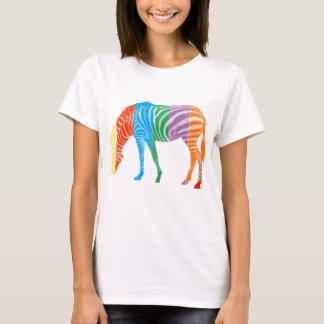 Multi colored zebra T-Shirt