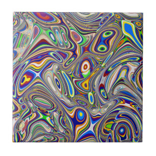 Multi Colour Abstract 2, 2018 (photo) SVP Images Tile