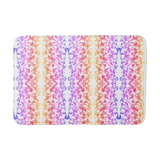 Multi Colour Abstract Bath Mat (Front)
