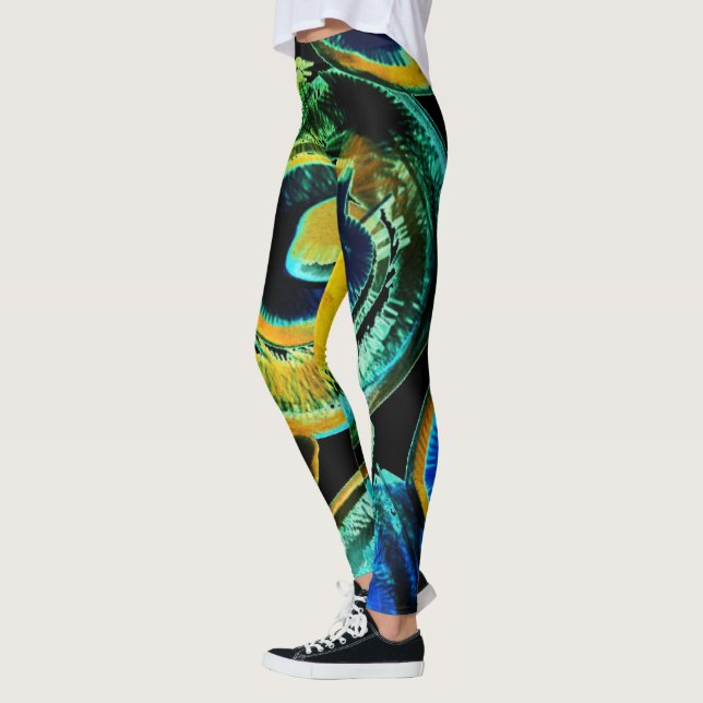 Multi-colour Abstract Leggings (Left)