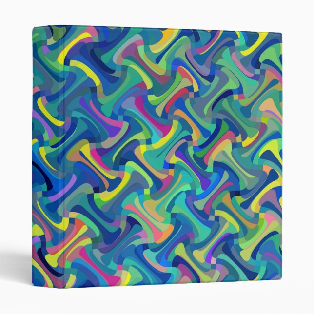 Multi-Colour Abstract Pattern Binder (Front/Spine)