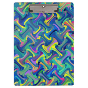 Multi-Colour Abstract Pattern Clipboard