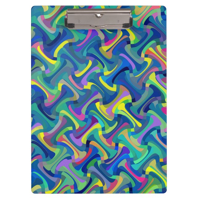 Multi-Colour Abstract Pattern Clipboard (Front)