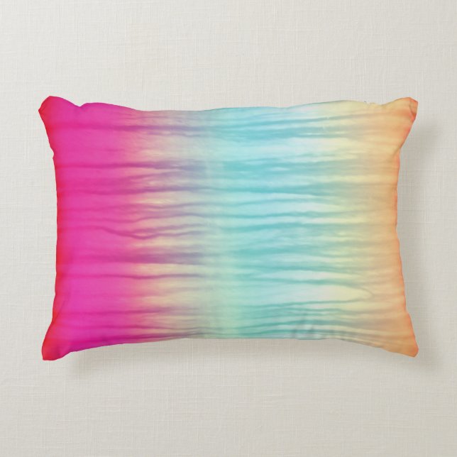 Multi-Colour Abstract Pattern Decorative Pillow (Front)