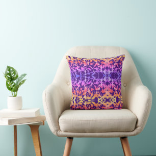 Multi Colour Abstract Throw Pillow