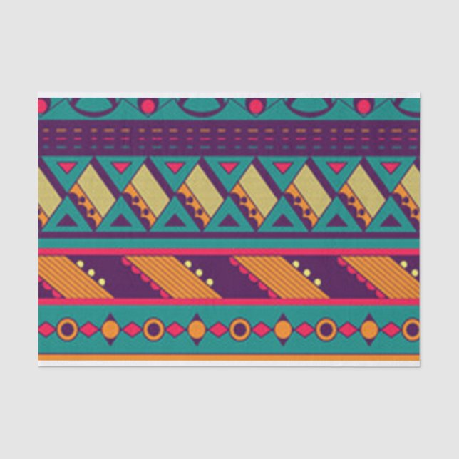 Multi Colour African Design Tissue Paper (Front)