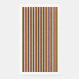 Multi-colour Bold Striped Party Napkin