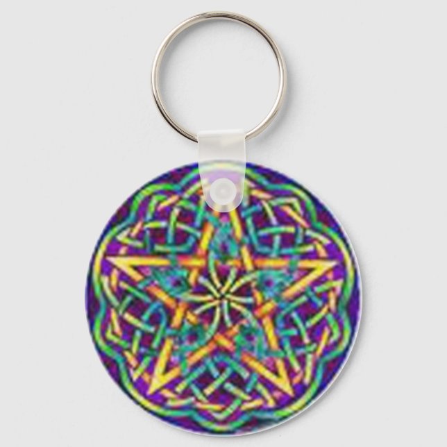 multi colour circle keychain (Front)