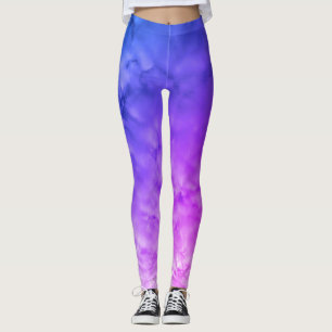 Multi Colour Clouds Leggings
