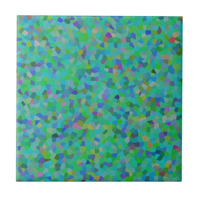 Multi colour confetti design   tile (Front)