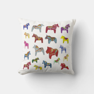 Multi-colour Dala Horse Pillow