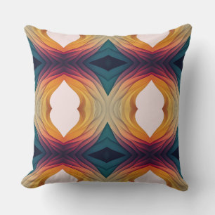 MULTI COLOUR DESIGN THROW PILLOW