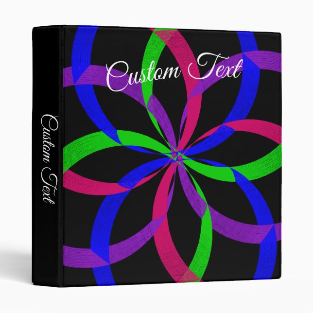 Multi Colour Figure 8 Geometric Binder (Front/Spine)