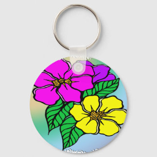 Multi Colour Floral Keychain