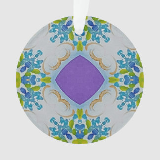 Multi Colour Floral Mosaic Acrylic Ornament