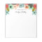 Multi Colour Flowers From the Desk of Personalized