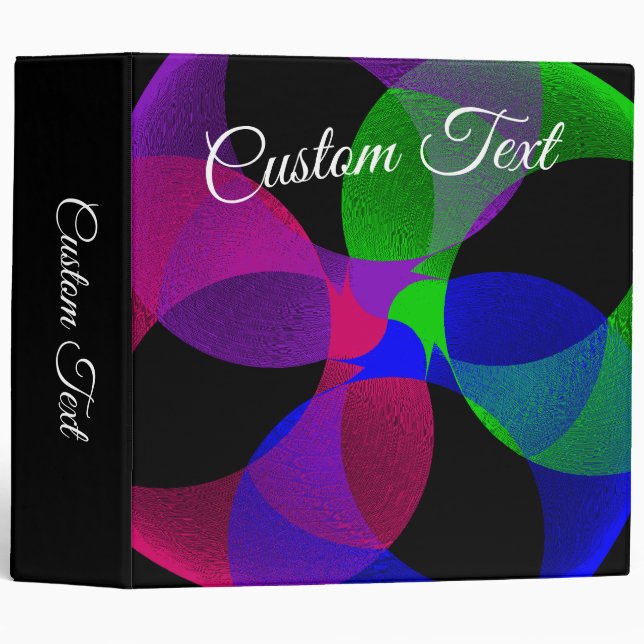Multi Colour Fusion Geometric Binder (Front/Spine)