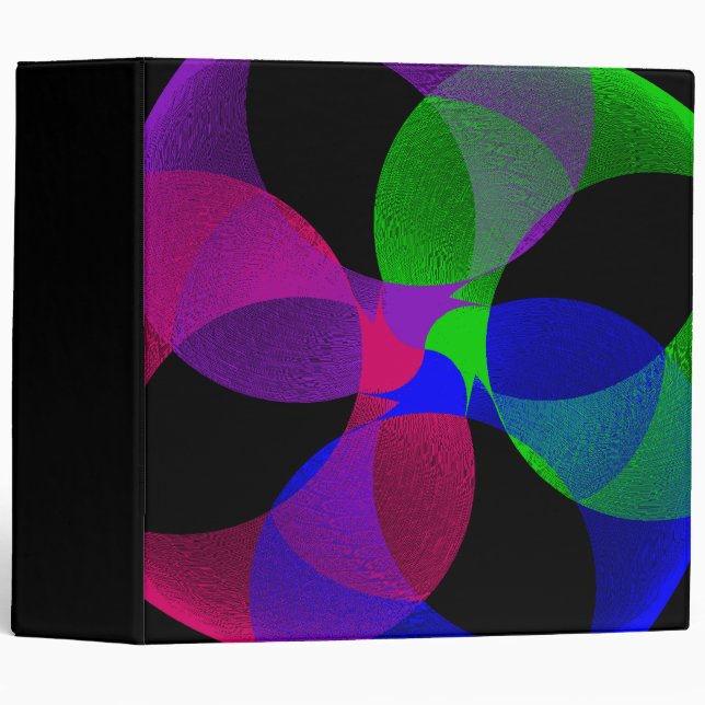 Multi Colour Fusion Geometric Binder (Front/Spine)