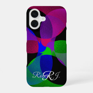 Multi Colour Geometric Fusion iPhone 16 Case