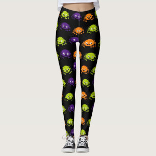 Multi colour Halloween Spider Leggings