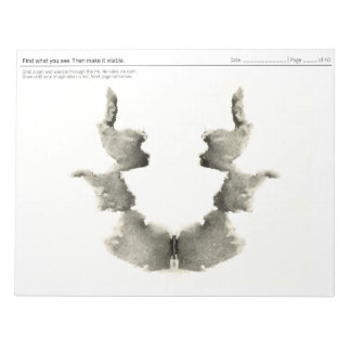 Multi Colour Inkblot Drawing Prompt Sketchbook Notepad