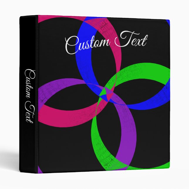 Multi Colour Interchange Geometric Binder (Front/Spine)
