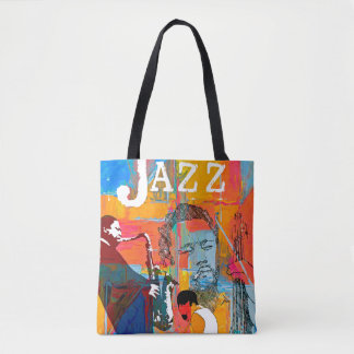 Multi Colour Jazz Greats Tote Bag