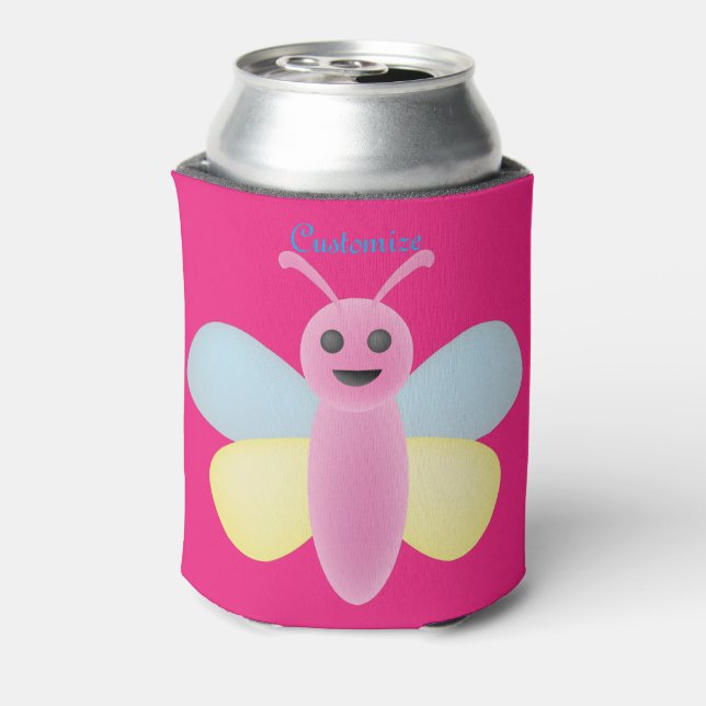 Multi-colour Kawaii Bee Thunder_Cove Can Cooler (Can Back)