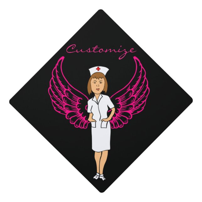 Multi-colour Kawaii Bee Thunder_Cove Graduation Cap Topper (Front)