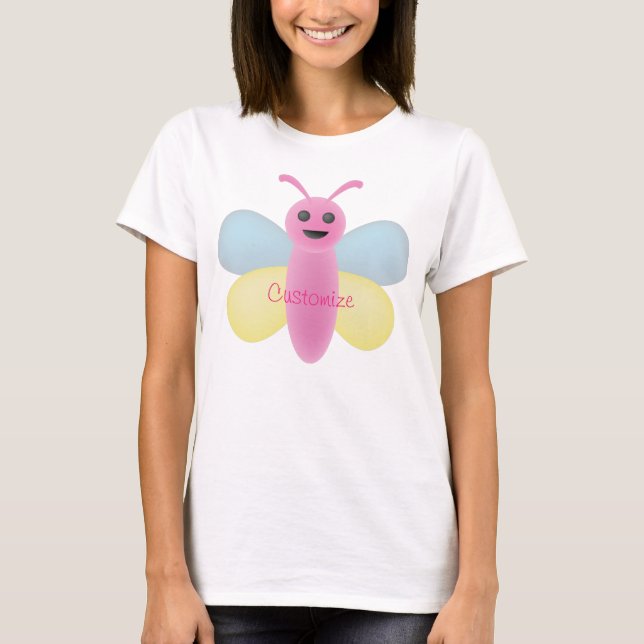 Multi-colour Kawaii Bee Thunder_Cove T-Shirt (Front)