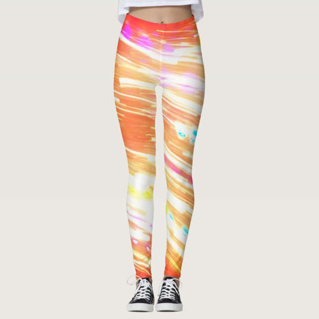 Multi Colour Light Swirl Leggings (Front)
