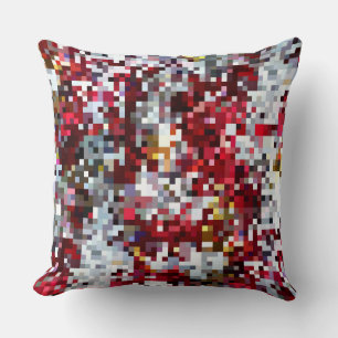 Multi Colour Mosaic Pattern Throw Pillow