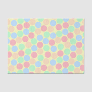 Multi-Colour Pastel Dots Pattern Tissue Paper