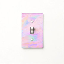 multi colour pastel single light switch cover