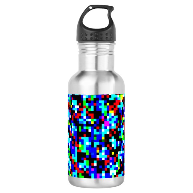 Multi-Colour Pattern 532 Ml Water Bottle (Front)