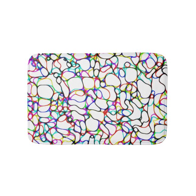 Multi-Colour Pattern Bath Mat (Front)