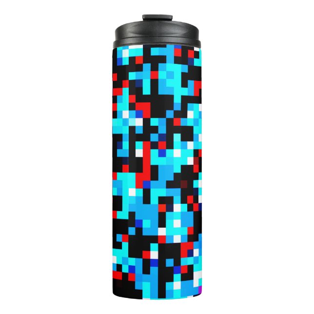 Multi-Colour Pattern Cool Thermal Tumbler (Front)