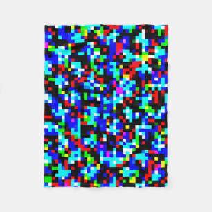 Multi-Colour Pattern Fleece Blanket