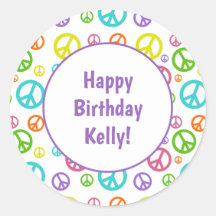 Multi Colour Peace Signs