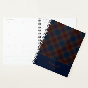 Multi-Colour Plaid Planner