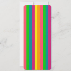 Multi Colour Rainbow Vertical Stripes Pattern