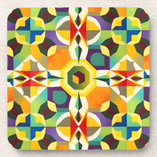 Multi Colour Shape 1 Coaster
