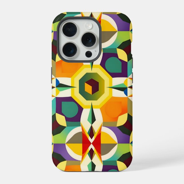 Multi Colour Shape 1 iPhone Case (Back)