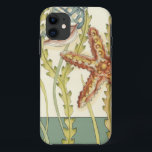 Multi-Colour Shell Party iPhone 11 Case<br><div class="desc">Charikilia Zarris is a talented artist know for her ocean artwork. Her images are peaceful and calm relaxing you with every picture. Get this nautical piece of artwork with a starfish and a Conch shell being the centre of it all, bordered with beautiful kelp. This image will look great on...</div>