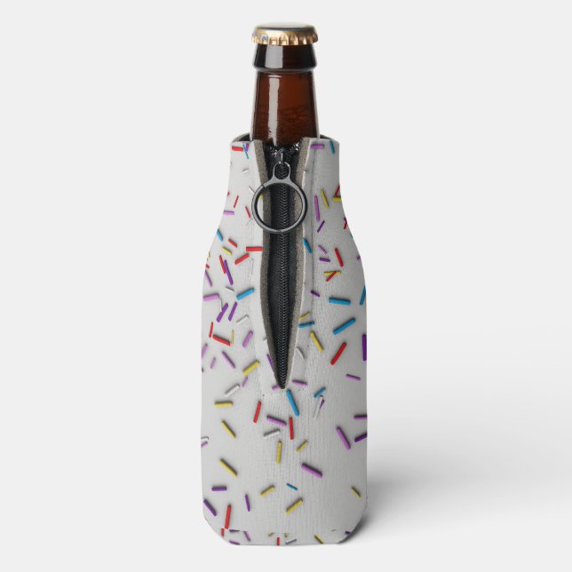 Multi Colour Sprinkles Frosted Bottle Cooler (Bottle Back)
