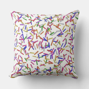 Multi Colour Sprinkles Throw Pillow