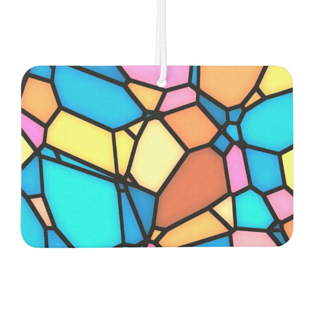 Multi-Colour Stained Glass  Air Freshener (Front)