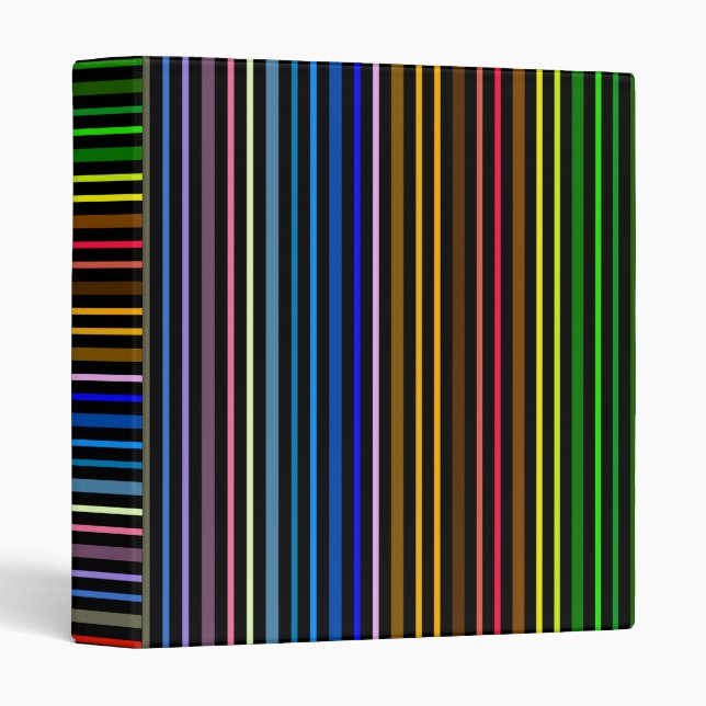Multi Colour Striped Binder (Front/Spine)