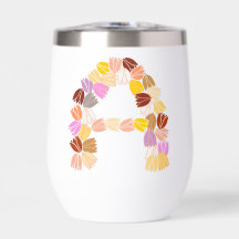 Multi-colour Tulip Lettered “A”