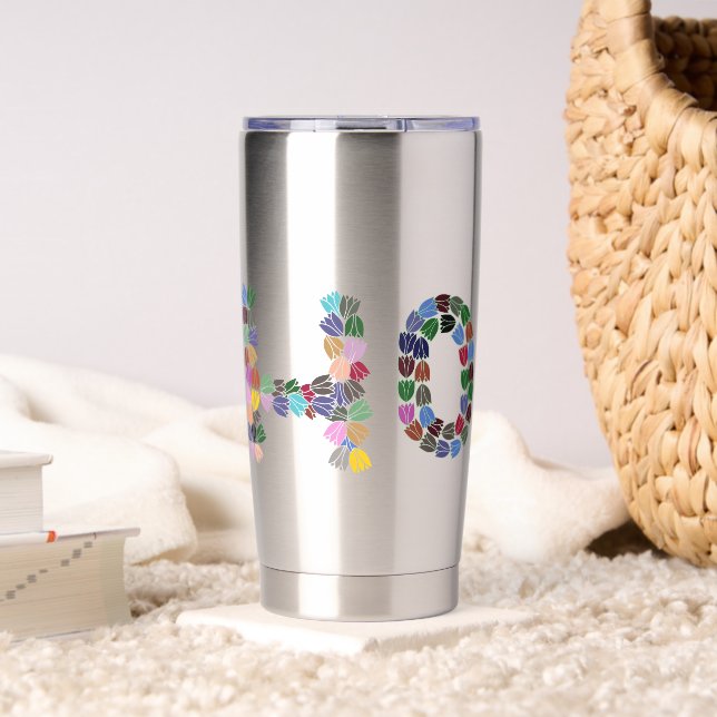 Multi-colour Tulip Lettered “Hope” Insulated Tumbler (Living Room (Rotated))